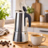 Moka kanniņa espresso kafijas pagatavošanai, nerūsējošais tērauds, 12 tasītēm, 600 ml