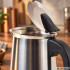 Moka kanniņa espresso kafijas pagatavošanai, nerūsējošais tērauds, 12 tasītēm, 600 ml