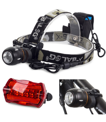 Bailong priekšējais velosipēda lukturis un galvas lukturis CREE Zoom BL-B06B