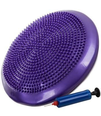 Sensomotorais līdzsvara spilvens vingrošanai un rehabilitācijai, violets, 32 cm