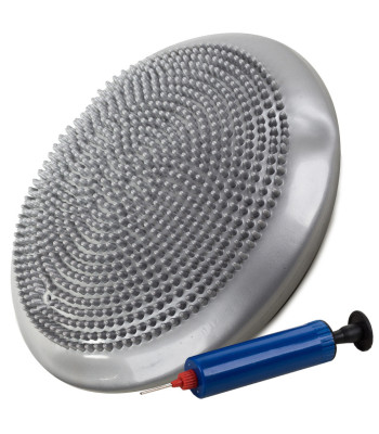 Sensomotorais līdzsvara spilvens vingrojumiem, sudraba krāsā, Ø 32 cm