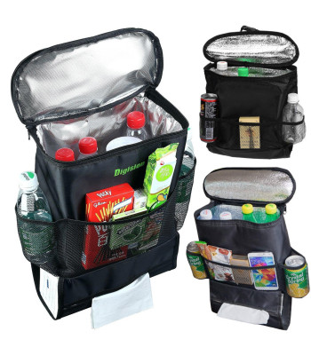 Automašīnas sēdekļa organizators ar termisko somu, 35cm x 28cm x 10cm