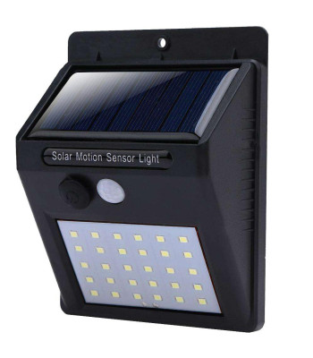 Saules lampa ar kustības un krēslas sensoru, 30 led smd
