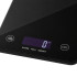 Elektroniskie virtuves svari ar stikla platformu, LCD displeju, melni, bezvadu, 5 kg, 1 g