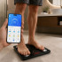Analītiskie vannas istabas svari ar Bluetooth, stikla platformu, LCD un USB uzlādi, 180 kg, 28 × 28 cm