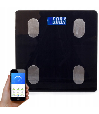 Analītiskie vannas istabas svari ar bluetooth un bmi funkciju, 180kg