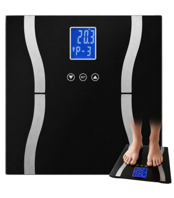 Analītiskie stikla vannasistabas svari ar LCD displeju, 180kg