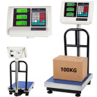 Elektroniskie platformas svari ar balstu, 100 kg, 30 x 40 cm