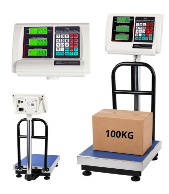 Elektroniskie platformas svari ar balstu, 100 kg, 30 x 40 cm
