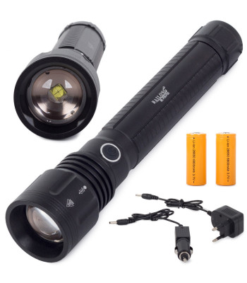 Bailong taktiskais led lukturis ar regulējamu gaismas staru un CREE diodi XHP50 P58