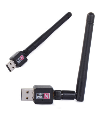 Wi-Fi USB tīkla adapteris ar antenu, melns, 1200Mbps, 14cm, 06194