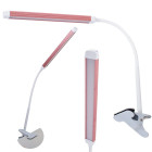 Bezēnu galda lampa ar klipsi, USB barošanu un diviem gaismas režīmiem, 24 LED