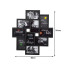 Melns 3D foto rāmis 10 fotogrāfijām, 54 × 49 cm