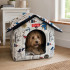 Saliekama, mīksta suņu un kaķu būda ar izņemamu ieliktni, XL