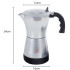Elektriskā moka kafijas kanna, sudrabkrāsas, 6 tasītēm, 300 ml
