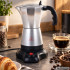 Elektriskā moka kafijas kanna, sudrabkrāsas, 6 tasītēm, 300 ml