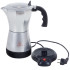 Elektriskā moka kafijas kanna, sudrabkrāsas, 6 tasītēm, 300 ml