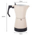 Elektriskā moka kanna kafijas pagatavošanai, smilškrāsas, 6 tasītēm, 300 ml