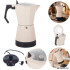 Elektriskā moka kanna kafijas pagatavošanai, smilškrāsas, 6 tasītēm, 300 ml