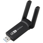 Wi-Fi tīkla adapteris ar antenu, USB 3.0, divjoslu, 1300 Mbps
