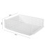 Biroja dokumentu un mapju organizators, balts, 44 × 30 × 13 cm