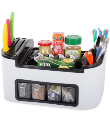 Virtuves organizators galda piederumiem un garšvielām, 39cm × 21cm × 20,5cm