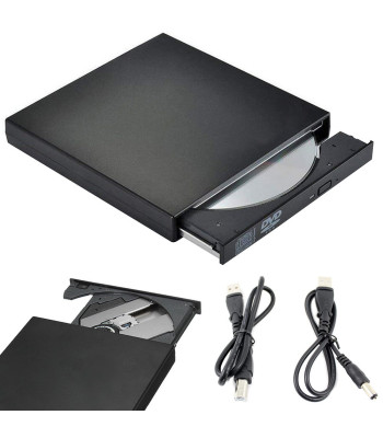 Ārējais cd-r/dvd-rom/rw optiskais diskdzinis ar usb pieslēgumu