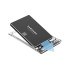 Caurspīdīgs sata hdd un ssd diska korpuss ar usb 3.0, 2,5"