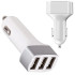 Automašīnas lādētājs cigarešu aizdedzinātāja ligzdai, 3xUSB