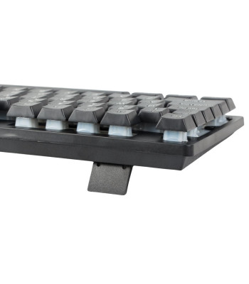 Spēļu tastatūra ar RGB LED apgaismojumu, klusajiem membrānas taustiņiem un USB savienojumu, 06207, 43cm x 13cm x 2,5cm
