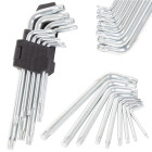 Torx atslēgu komplekts, 9 gab., 1,5–10 mm