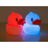 Bērnu LED naktslampiņa – mīksts silikona pīlēns ar RGB apgaismojumu, skārienvadību un USB, 13,5 × 12 × 11 cm