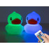 Bērnu LED naktslampa – silikona pīlēns ar RGB apgaismojumu un tālvadības pulti, 13,5 cm