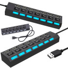 Usb centrmezgls ar atsevišķiem portu slēdžiem – 7 × usb 2.0