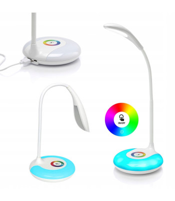 LED RGB galda lampa ar 256 krāsām