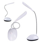 Balta galda lampa ar regulējamu statīvu, 4 LED