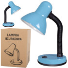 Regulējama zila galda lampa mācībām un lasīšanai