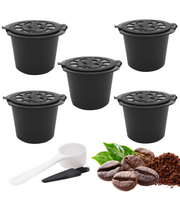 Atkārtoti lietojamas kafijas kapsulas Nespresso automātiem, 5 gab.