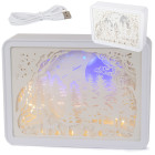 Papīra izgriezumu 3D naktslampa ar USB, 15 × 20 × 5 cm