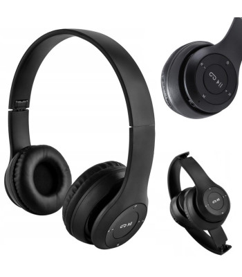 Bezvadu austiņas ar mikrofonu, MP3 un Bluetooth, P47