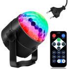Diskotēkas projektors – disko bumba ar RGB LED reflektoru