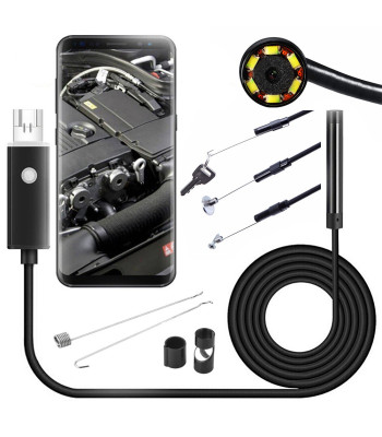 Inspekcijas endoskopa kamera Android un PC, USB, LED, 10 m