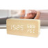 Elektroniskais modinātājpulkstenis ar termometru un higrometru, USB, 15 × 7 × 4 cm