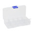 Sīkumu organizators skrūvēm un zālēm, 4–10 nodalījumi, 13cm x 7cm x 2cm