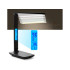 LED galda lampa ar USB, Qi lādētāju un pulksteni