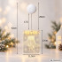 Ziemassvētku LED vitrāžas dekors logam ar zvaniem, 11,5 × 17 × 1,5 cm