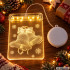 Ziemassvētku LED vitrāžas dekors logam ar zvaniem, 11,5 × 17 × 1,5 cm