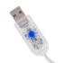 Daudzkrāsains LED gaismas aizkars ar zvaigznēm, USB barošanu un tālvadības pulti, 138 LED, 3m