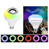 Krāsaina LED RGB spuldze ar Bluetooth skaļruni un tālvadības pulti, E27