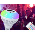 Krāsaina LED RGB spuldze ar Bluetooth skaļruni un tālvadības pulti, E27